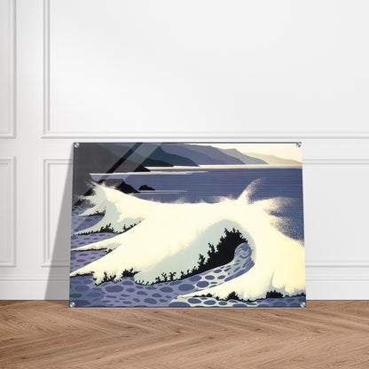 The White Wave - Eyvind Earle Acrylic Print - 70x100 cm / 28x40″ inches