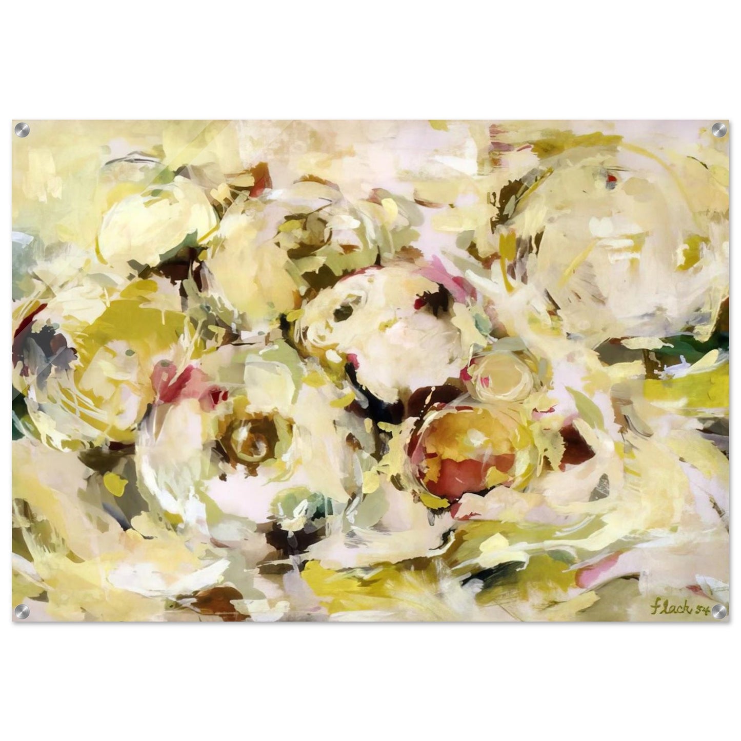 STILL LIFE WITH GRAPEFRUITS 1954 - Audrey Flack Acrylic Print - 70x100 cm / 28x40″ inches