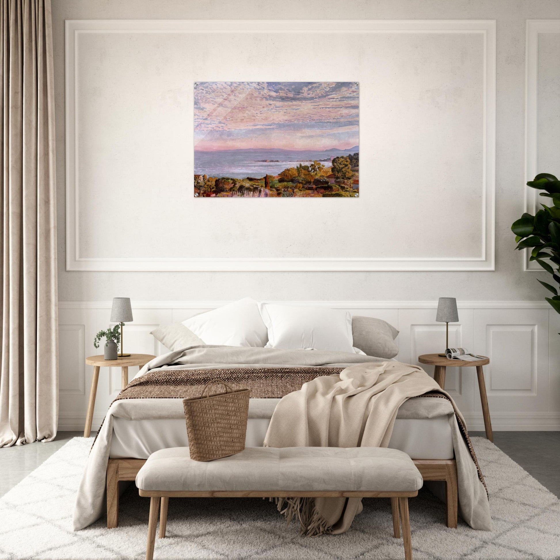 THE BAY OF ST CLAIR 1923 - Theo van Rysselberghe Acrylic Print - 70x100 cm / 28x40″ inches