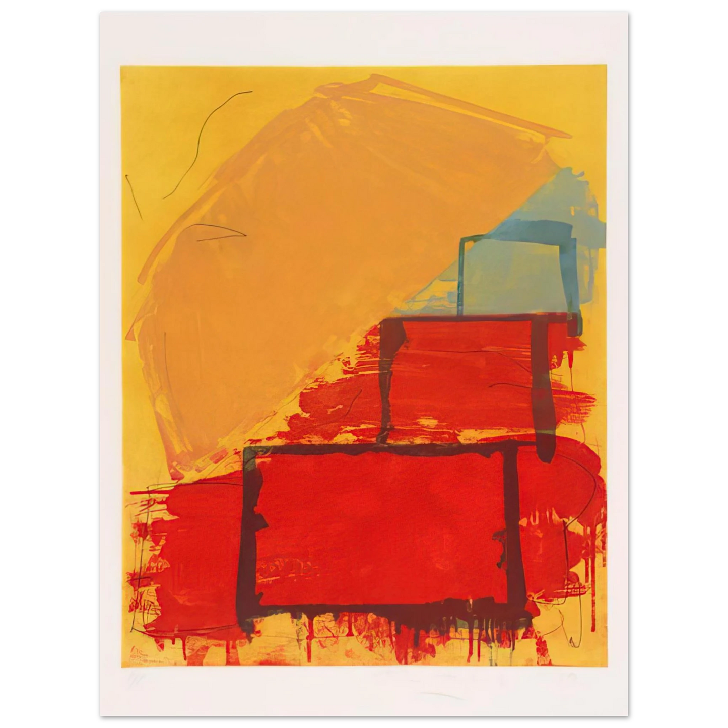 John Hoyland - Trickster - 1979  75x100 cm / 30x40inches Fine Art Poster
