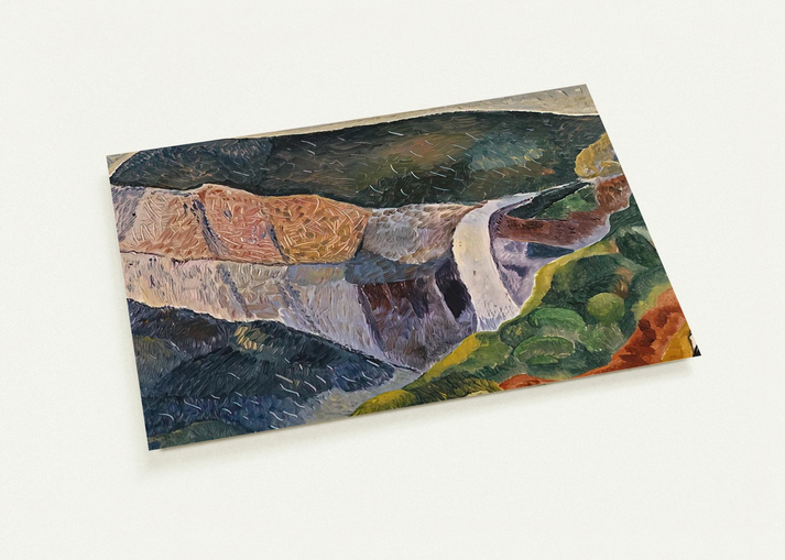Govett's Leap - 1933 By Grace Cossington Smith Pack of 10 Post Cards | Grace Cossington Smith Post Cards | A6 (10.5 x 14.8 cm) - 4.1 x 5.8 inches