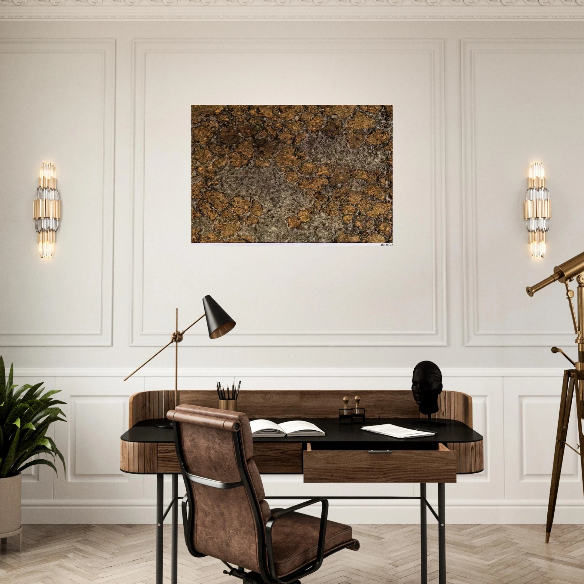 LIFE WITHOUT THE MAN III - Jean Dubuffet Brushed Aluminum Print - 70x100 cm / 28x40 inches | Jean Dubuffet Aluminum Print | Jean Dubuffet Prints