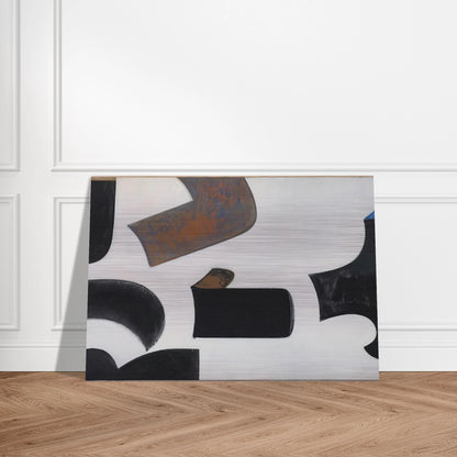 Untitled - 1958 - Donald Judd Brushed Aluminum Print - 70x100 cm / 28x40 inches | Donald Judd Aluminum Print | Donald Judd Prints