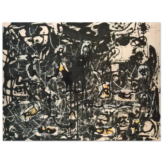Jackson Pollock - YELLOW ISLANDS  75x100 cm / 30x40inches Fine Art Poster