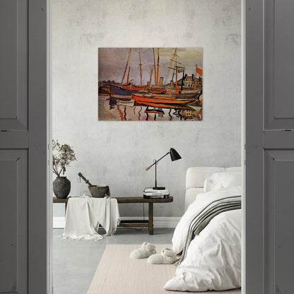 THE PORT OF LE HAVRE 1906 - Raoul Dufy Brushed Aluminum Print - 70x100 cm / 28x40 inches | Raoul Dufy Aluminum Print | Raoul Dufy Prints