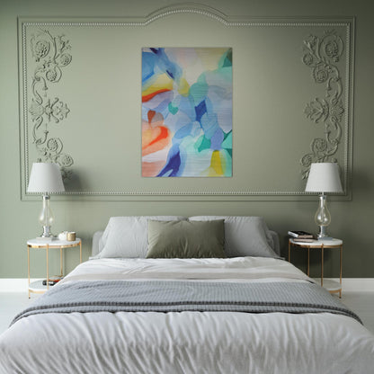 The Light in the Depths - Alice Baber Brushed Aluminum Print - 70x100 cm / 28x40 inches | Alice Baber Aluminum Print | Alice Baber Prints
