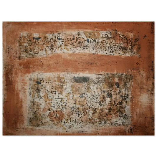 Zao Wou-Ki - ENTRE DEUX VILLES 1955  75x100 cm / 30x40inches Fine Art Poster