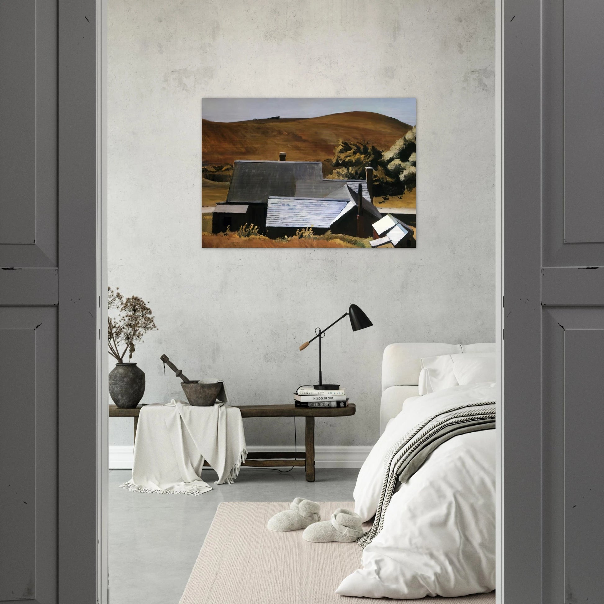 Burly Cobb s House, South Truro - Edward Hopper Brushed Aluminum Print - 70x100 cm / 28x40 inches | Edward Hopper Aluminum Print | Edward Hopper Prints