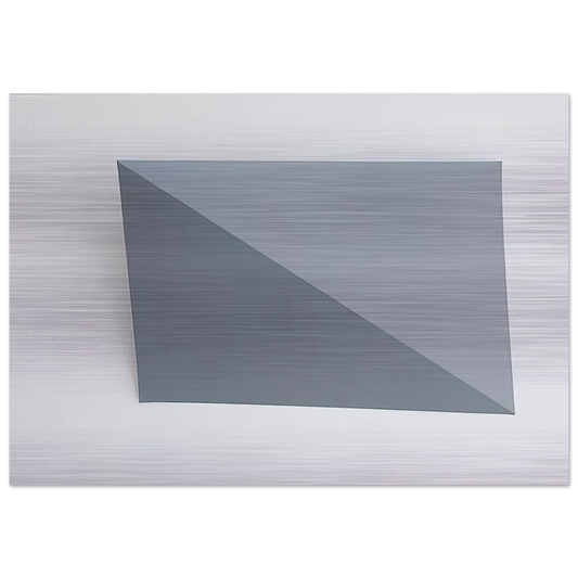 Three-Dimensional Picture diagonal folding - 1966 - Charlotte Posenenske Brushed Aluminum Print - 70x100 cm / 28x40 inches | Charlotte Posenenske Aluminum Print | Charlotte Posenenske Prints
