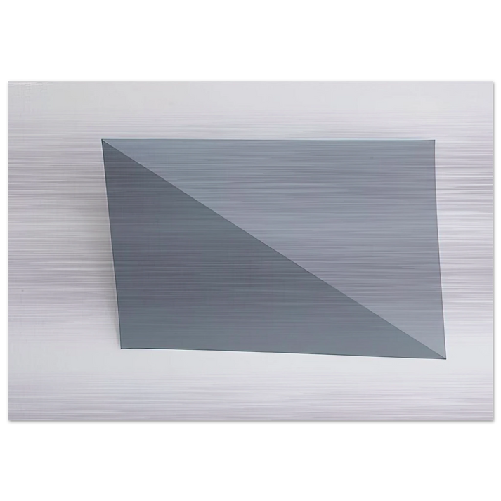 Three-Dimensional Picture diagonal folding - 1966 - Charlotte Posenenske Brushed Aluminum Print - 70x100 cm / 28x40 inches | Charlotte Posenenske Aluminum Print | Charlotte Posenenske Prints