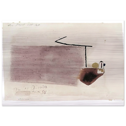 14.X.58 - 1958 - Julius Bissier Brushed Aluminum Print - 70x100 cm / 28x40 inches | Julius Bissier Aluminum Print | Julius Bissier Prints