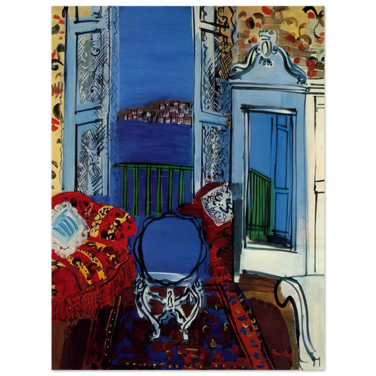 Raoul Dufy - OPEN WINDOW 1928  75x100 cm / 30x40inches Fine Art Poster