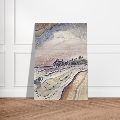 Bulli Pier, South Coast - 1931 - Grace Cossington Smith Brushed Aluminum Print - 70x100 cm / 28x40 inches | Grace Cossington Smith Aluminum Print | Grace Cossington Smith Prints