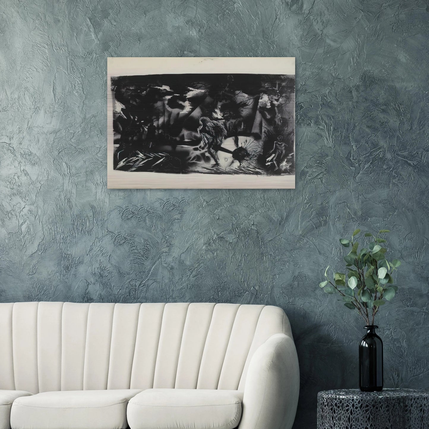 FIGURES IN A LANDSCAPE - Jackson Pollock Brushed Aluminum Print - 70x100 cm / 28x40 inches | Jackson Pollock Aluminum Print | Jackson Pollock Prints