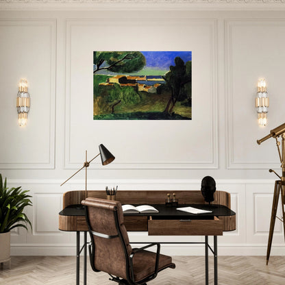 LANDSCAPE AT COLLIOURE III 1907 - Henri Matisse Brushed Aluminum Print - 70x100 cm / 28x40 inches | Henri Matisse Aluminum Print | Henri Matisse Prints