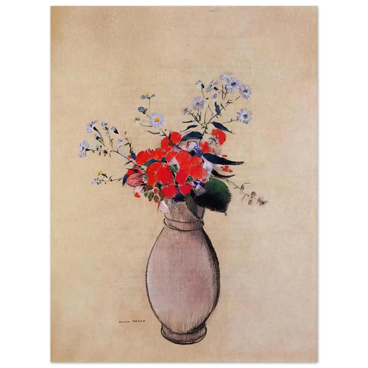 Odilon Redon - BOUQUET OF FLOWERS 2  75x100 cm / 30x40inches Fine Art Poster