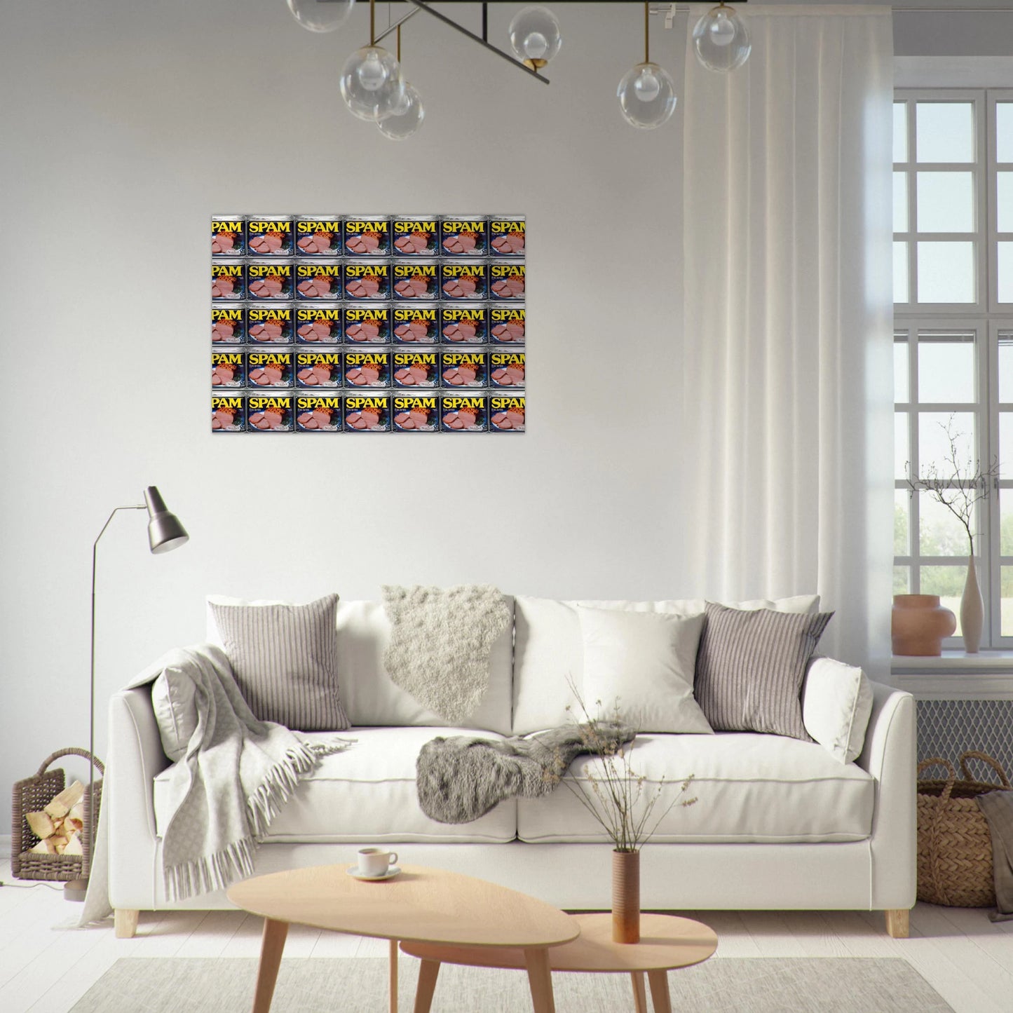 Spam - Andy Warhol Brushed Aluminum Print - 70x100 cm / 28x40 inches | Andy Warhol Aluminum Print | Andy Warhol Prints