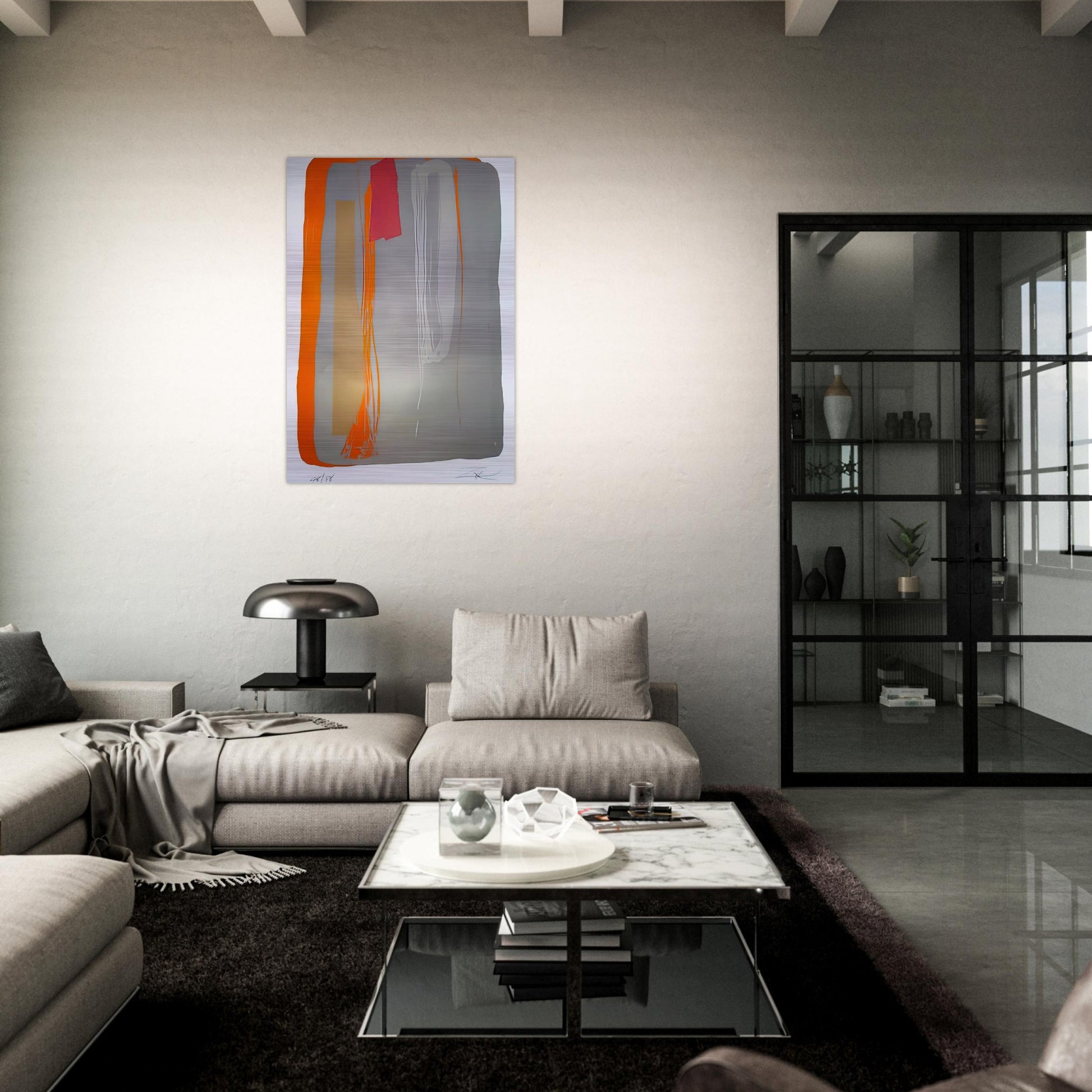 Untitled 6 - 1980 - Larry Zox Brushed Aluminum Print - 70x100 cm / 28x40 inches | Larry Zox Aluminum Print | Larry Zox Prints