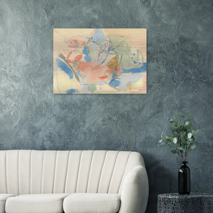 Mountains and Sea, 1952- - Helen Frankenthaler Brushed Aluminum Print - 70x100 cm / 28x40 inches | Helen Frankenthaler Aluminum Print | Helen Frankenthaler Prints