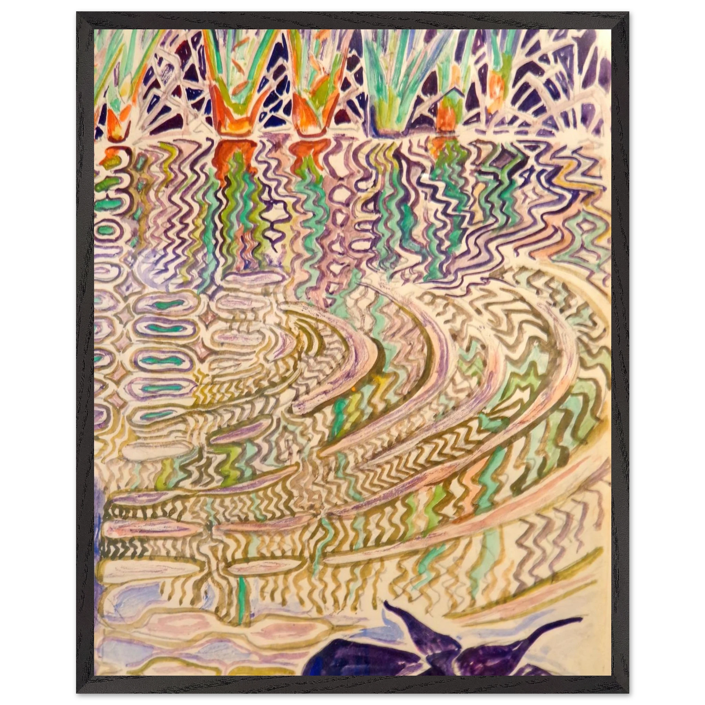 Walter Inglis Anderson - Walter Anderson Wall art - 70x100 cm / 28x40 inches - Premium Wooden Framed Poster With Fine Art Paper-canvas - Wood frame