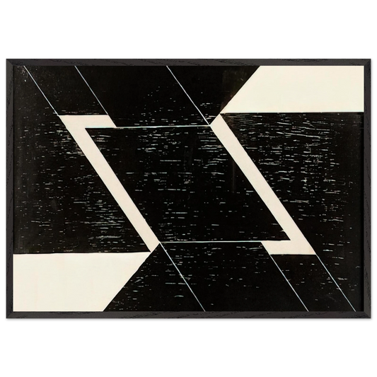 Tecelar - 1955 - Lygia Pape 70x100 cm / 28x40 inches Framed Art Print – Black Wooden Frame