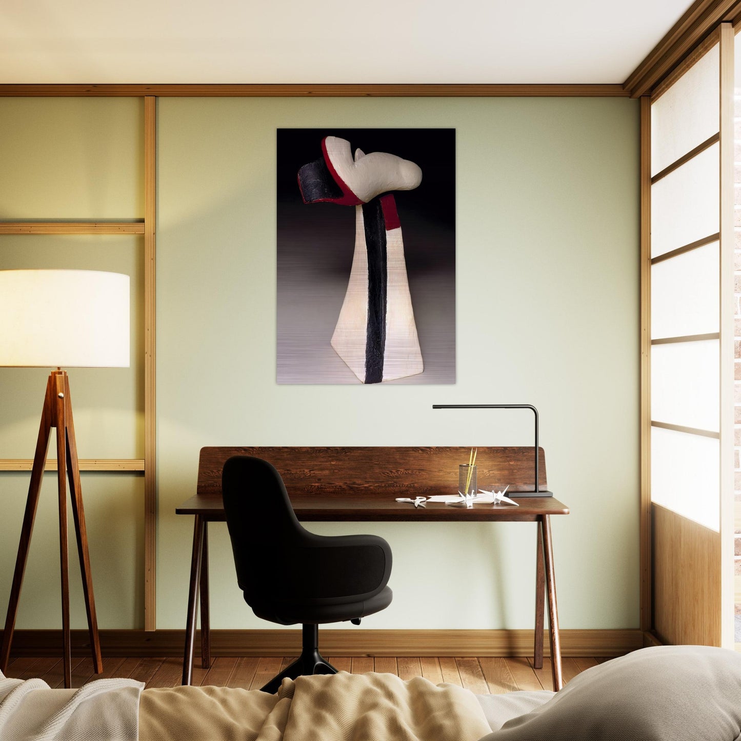 LOFTY 1947 - Kurt Schwitters Brushed Aluminum Print - 70x100 cm / 28x40 inches | Kurt Schwitters Aluminum Print | Kurt Schwitters Prints
