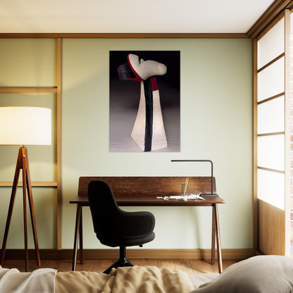 LOFTY 1947 - Kurt Schwitters Brushed Aluminum Print - 70x100 cm / 28x40 inches | Kurt Schwitters Aluminum Print | Kurt Schwitters Prints