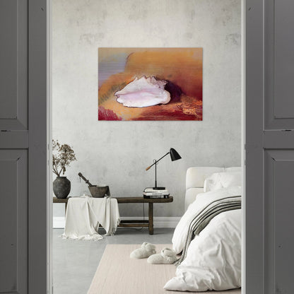 THE SEASHELL 1912 - Odilon Redon Brushed Aluminum Print - 70x100 cm / 28x40 inches | Odilon Redon Aluminum Print | Odilon Redon Prints