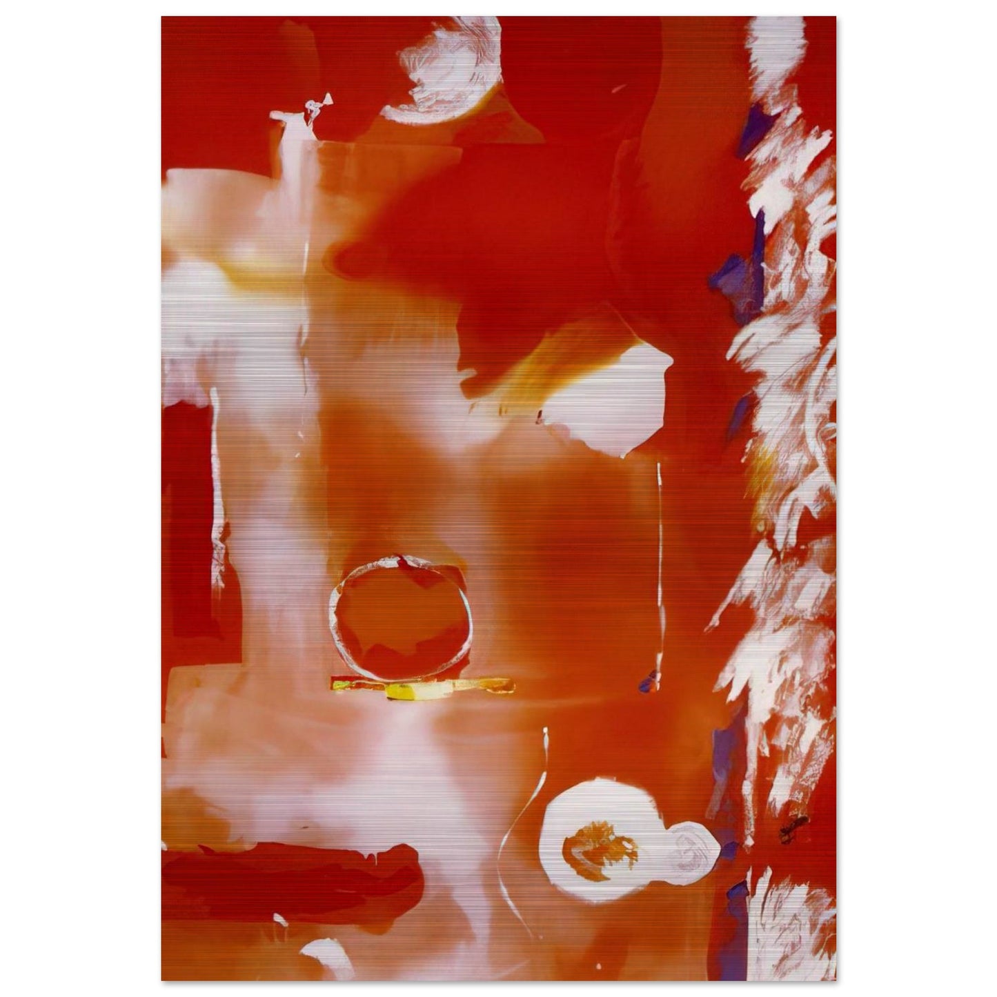 Seeing the Moon on a Hot Summer Day - 1987 - Helen Frankenthaler Brushed Aluminum Print - 70x100 cm / 28x40 inches | Helen Frankenthaler Aluminum Print | Helen Frankenthaler Prints