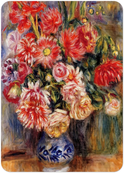 Bouquet By Pierre-Auguste Renoir Pack of 10 Post Cards | Pierre-Auguste Renoir Post Cards | A6 (10.5 x 14.8 cm) - 4.1 x 5.8 inches