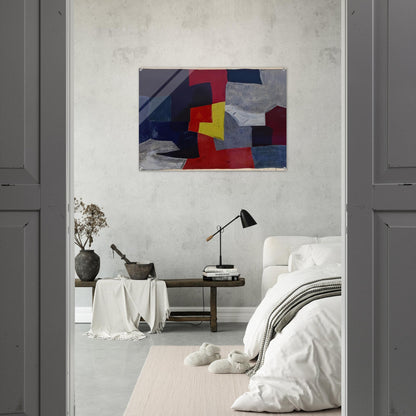 Composition grise, rouge et jaune - 1960 - Serge Poliakoff Acrylic Print - 70x100 cm / 28x40″ inches