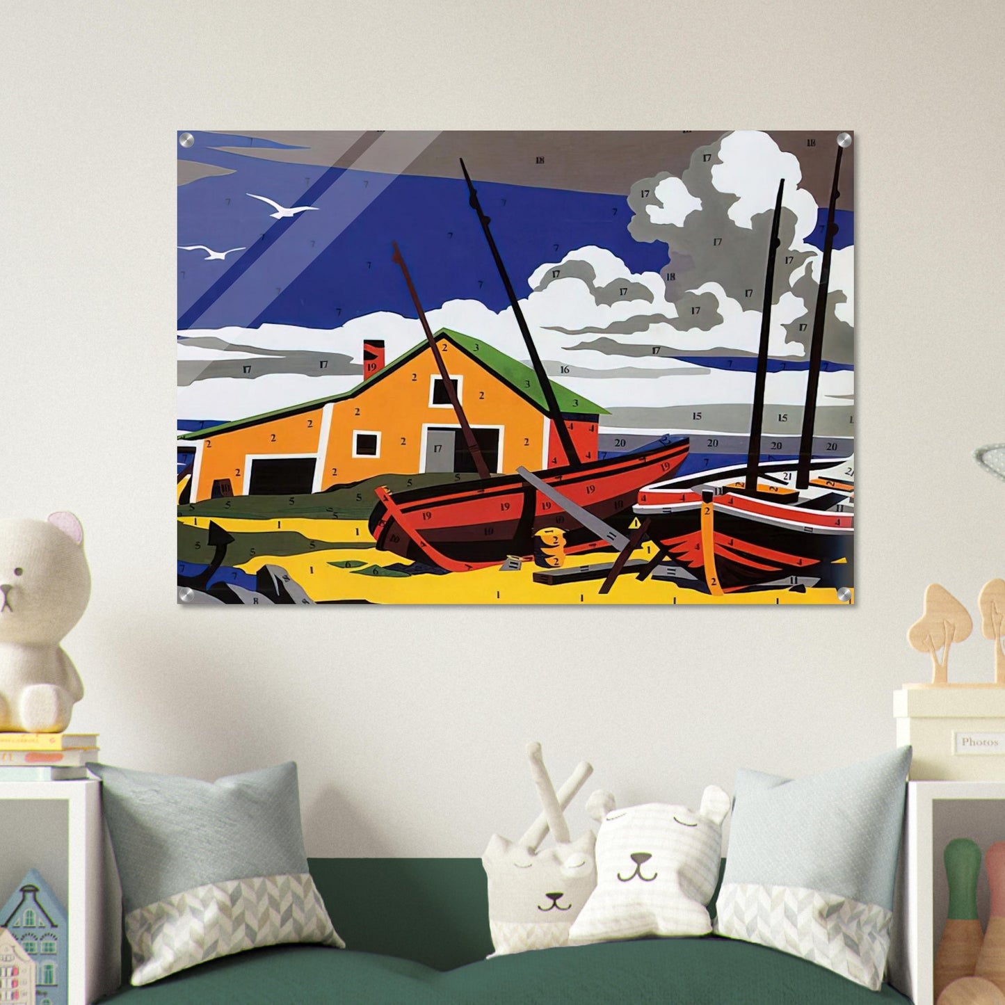 Do It Yourself  Seascape  - Andy Warhol Acrylic Print - 70x100 cm / 28x40″ inches