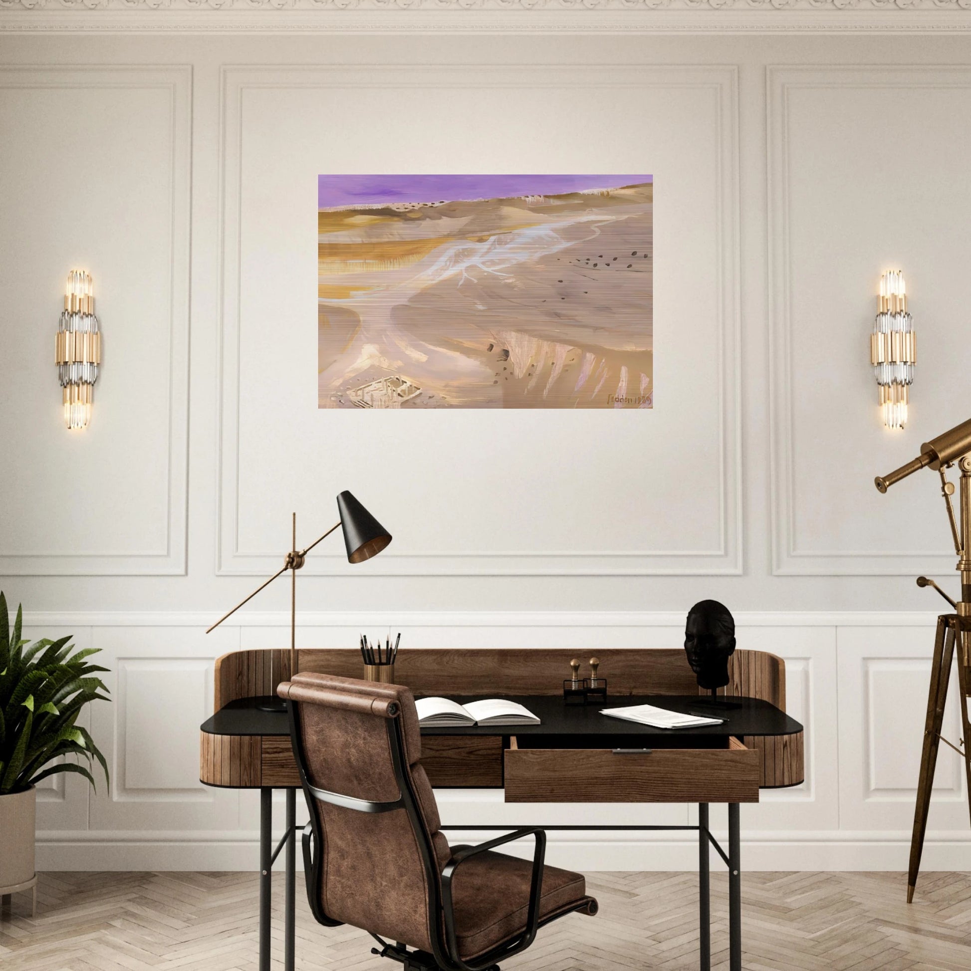Desert - 1989 - Mary Fedden Brushed Aluminum Print - 70x100 cm / 28x40 inches | Mary Fedden Aluminum Print | Mary Fedden Prints