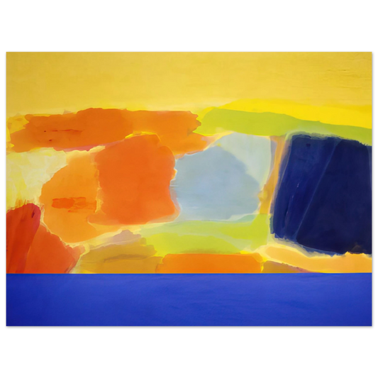 Ronnie Landfield - Captain Blue - 1979  75x100 cm / 30x40inches Fine Art Poster
