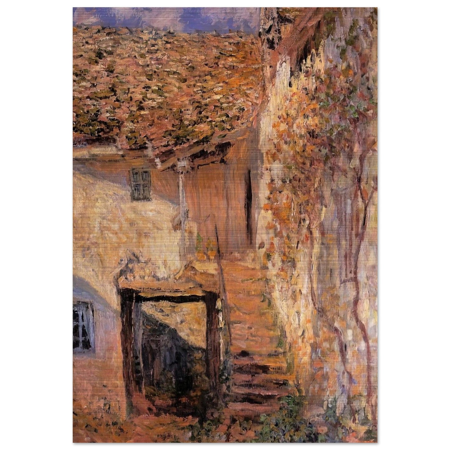 The Steps - claude monet Brushed Aluminum Print - 70x100 cm / 28x40 inches | claude monet Aluminum Print | claude monet Prints