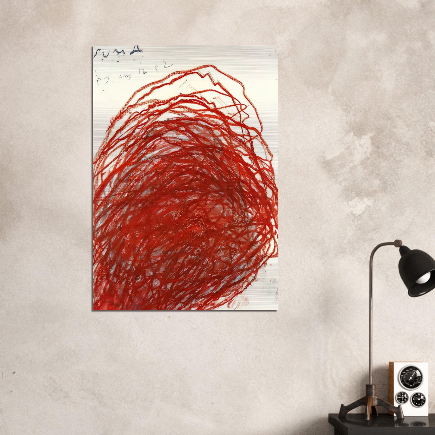 Suma - Cy Twombly Brushed Aluminum Print - 70x100 cm / 28x40 inches | Cy Twombly Aluminum Print | Cy Twombly Prints