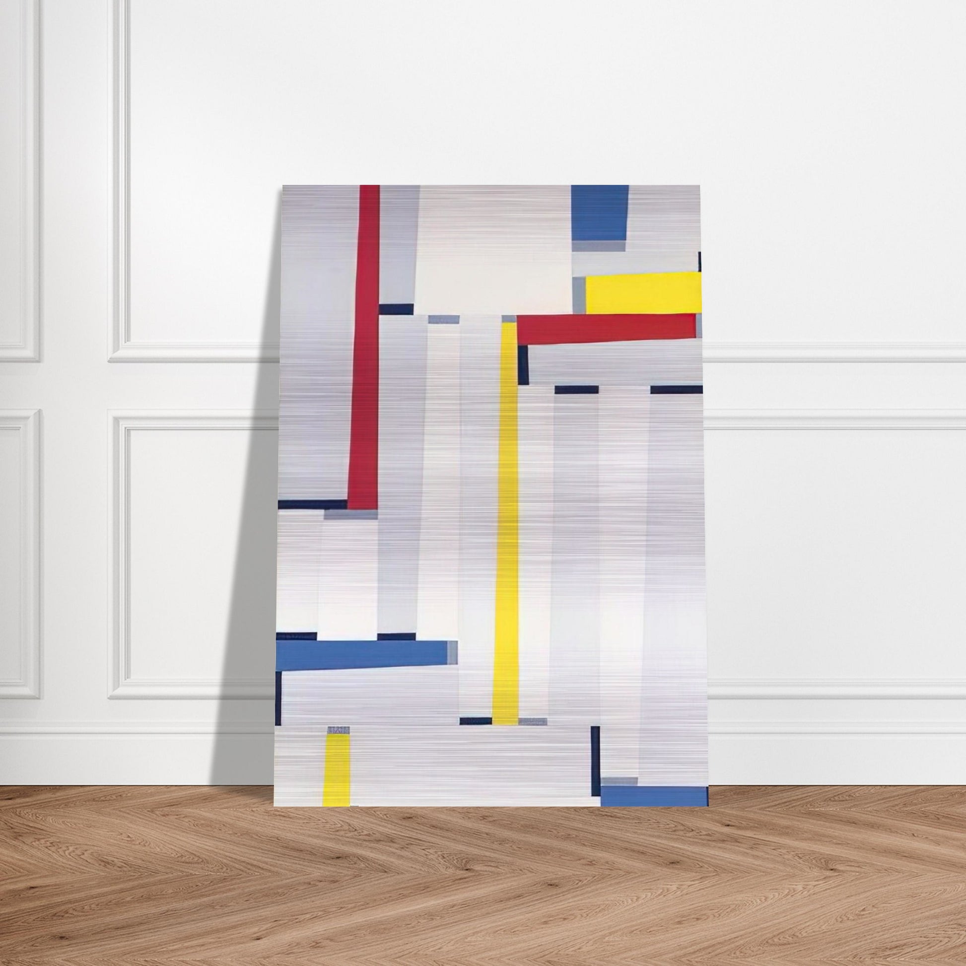Relational Painting #55 - 1951 - Fritz Glarner Brushed Aluminum Print - 70x100 cm / 28x40 inches | Fritz Glarner Aluminum Print | Fritz Glarner Prints