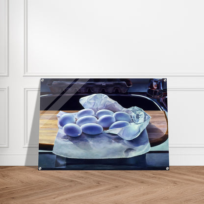 Hollowed Eggs for Easter - 1983 - Mary Pratt Acrylic Print - 70x100 cm / 28x40″ inches | Mary Pratt Wall Art | Mary Pratt Prints