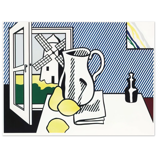Roy Lichtenstein - STILL LIFE WITH WINDMILL 1974  75x100 cm / 30x40inches Fine Art Poster