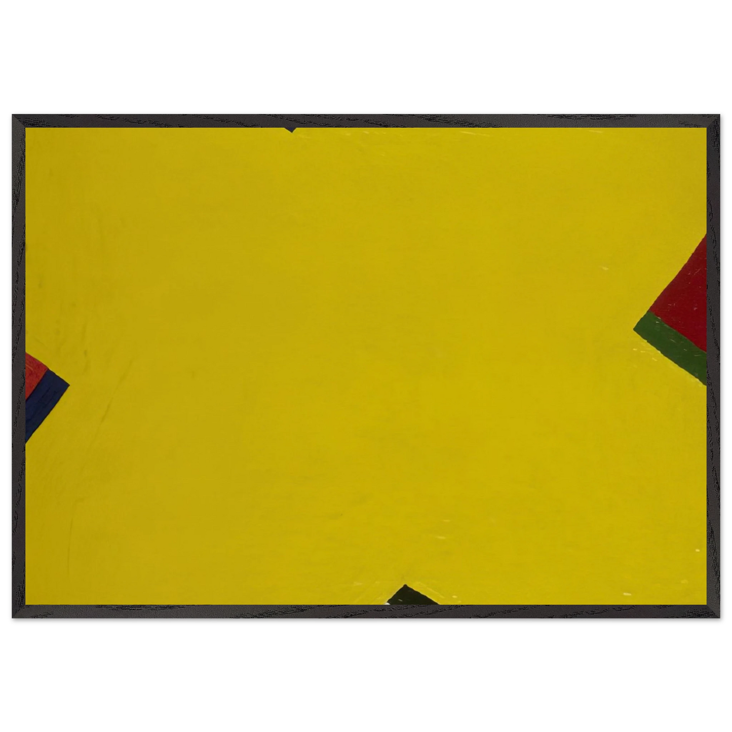 Yellow - Al Held 70x100 cm / 28x40 inches Framed Art Print – Black Wooden Frame