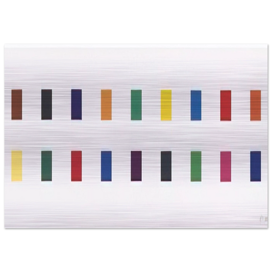 18 Colors  Cincinnati  - Ellsworth Kelly Brushed Aluminum Print - 70x100 cm / 28x40 inches | Ellsworth Kelly Aluminum Print | Ellsworth Kelly Prints