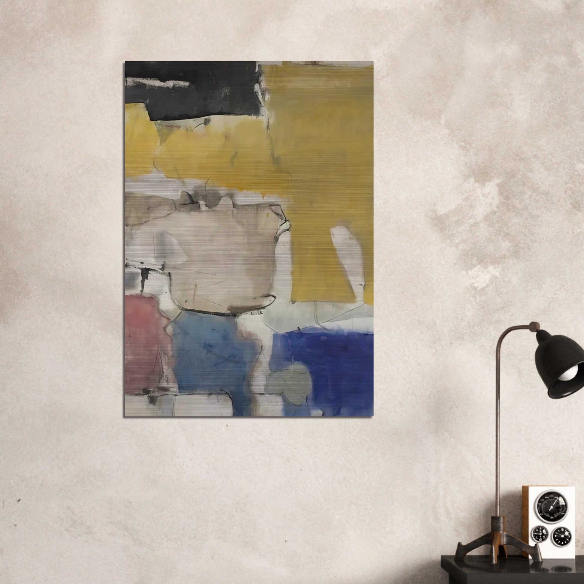 Albuquerque #9 - Richard Diebenkorn Brushed Aluminum Print - 70x100 cm / 28x40 inches | Richard Diebenkorn Aluminum Print | Richard Diebenkorn Prints