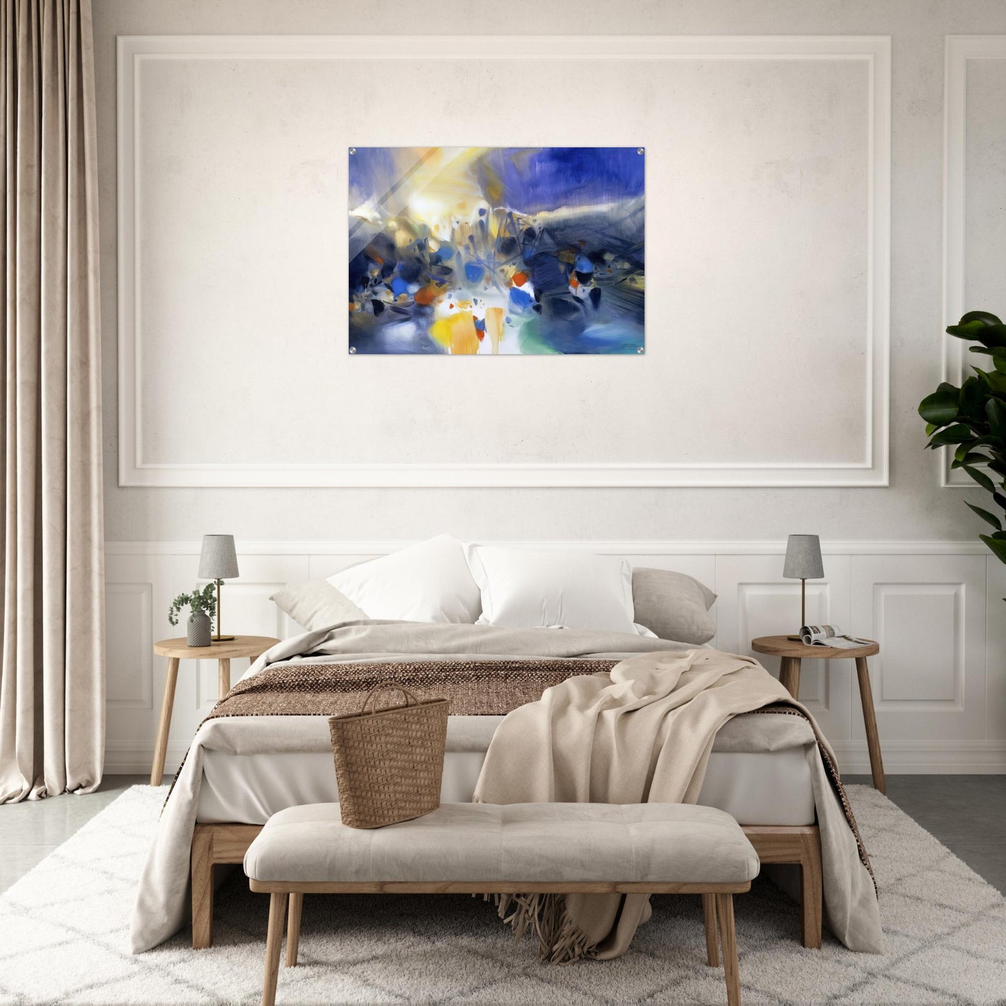 LA VIE QUI ANIME LES NUAGES 2006 - Chu teh Chun Acrylic Print - 70x100 cm / 28x40″ inches | Chu teh Chun Wall Art | Chu teh Chun Prints