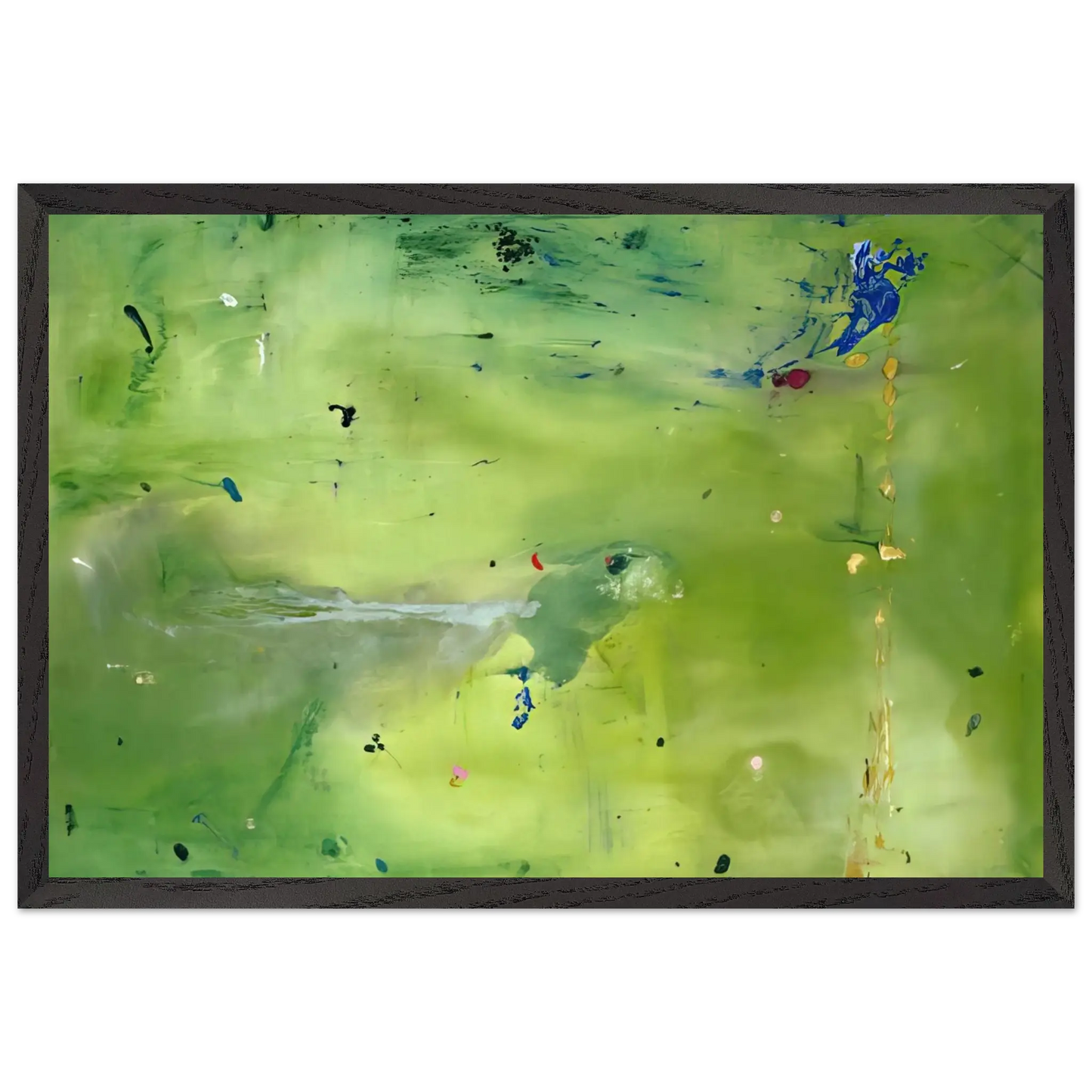 Helen Frankenthaler - A Green Thought in a Green Shade - 1981 Wall art - 70x100 cm / 28x40 Inches - Fine Art Poster - -