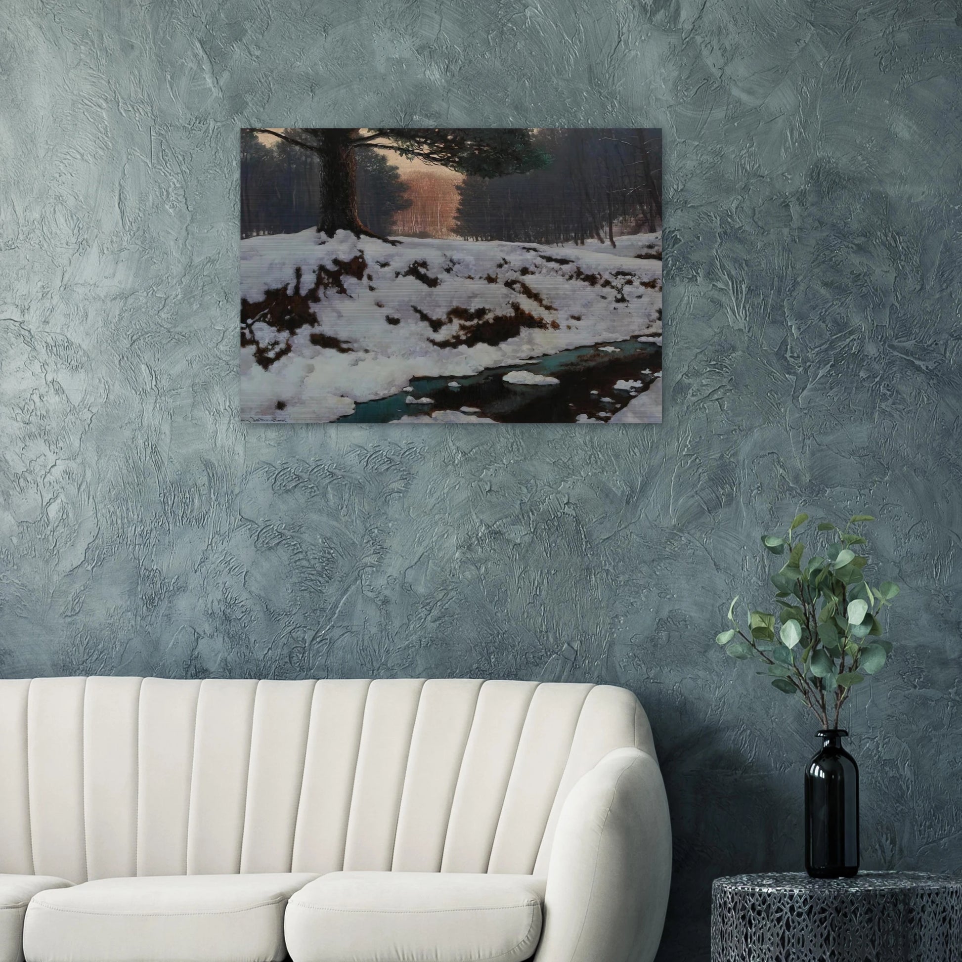 The Shadowed Valley - Post-Impressionism - Frank Johnston Brushed Aluminum Print - 70x100 cm / 28x40 inches | Frank Johnston Aluminum Print | Frank Johnston Prints