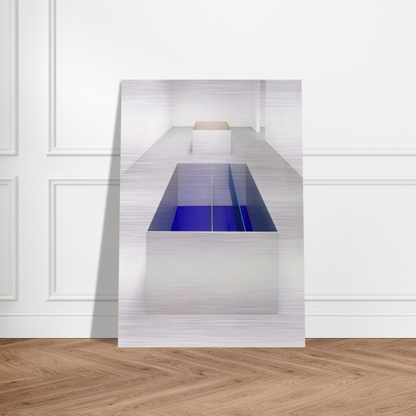 Untitled 89-6 Menziken - 1989 - Donald Judd Brushed Aluminum Print - 70x100 cm / 28x40 inches | Donald Judd Aluminum Print | Donald Judd Prints