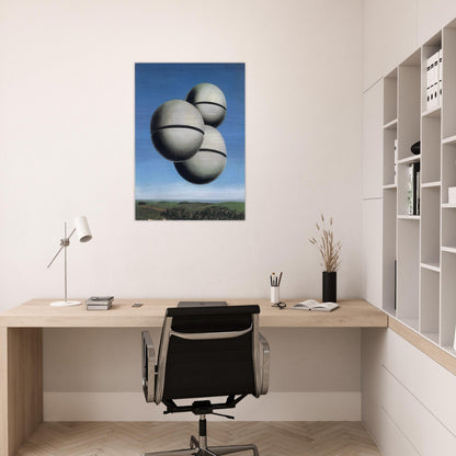 THE VOICE OF SPACE 1928 - Rene Magritte Brushed Aluminum Print - 70x100 cm / 28x40 inches | Rene Magritte Aluminum Print | Rene Magritte Prints