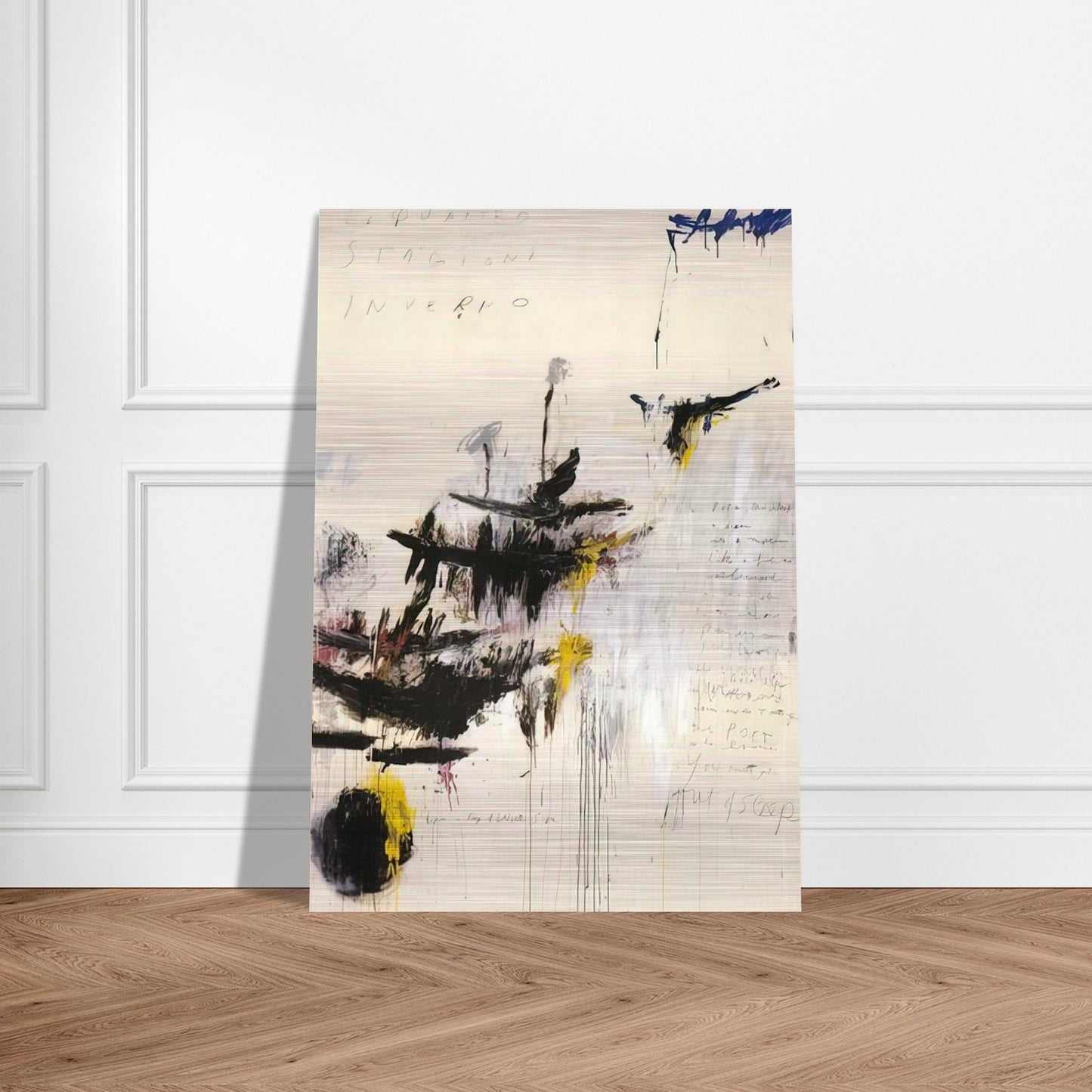 Quattro stagioni I. Inverno - Cy Twombly Brushed Aluminum Print - 70x100 cm / 28x40 inches | Cy Twombly Aluminum Print | Cy Twombly Prints