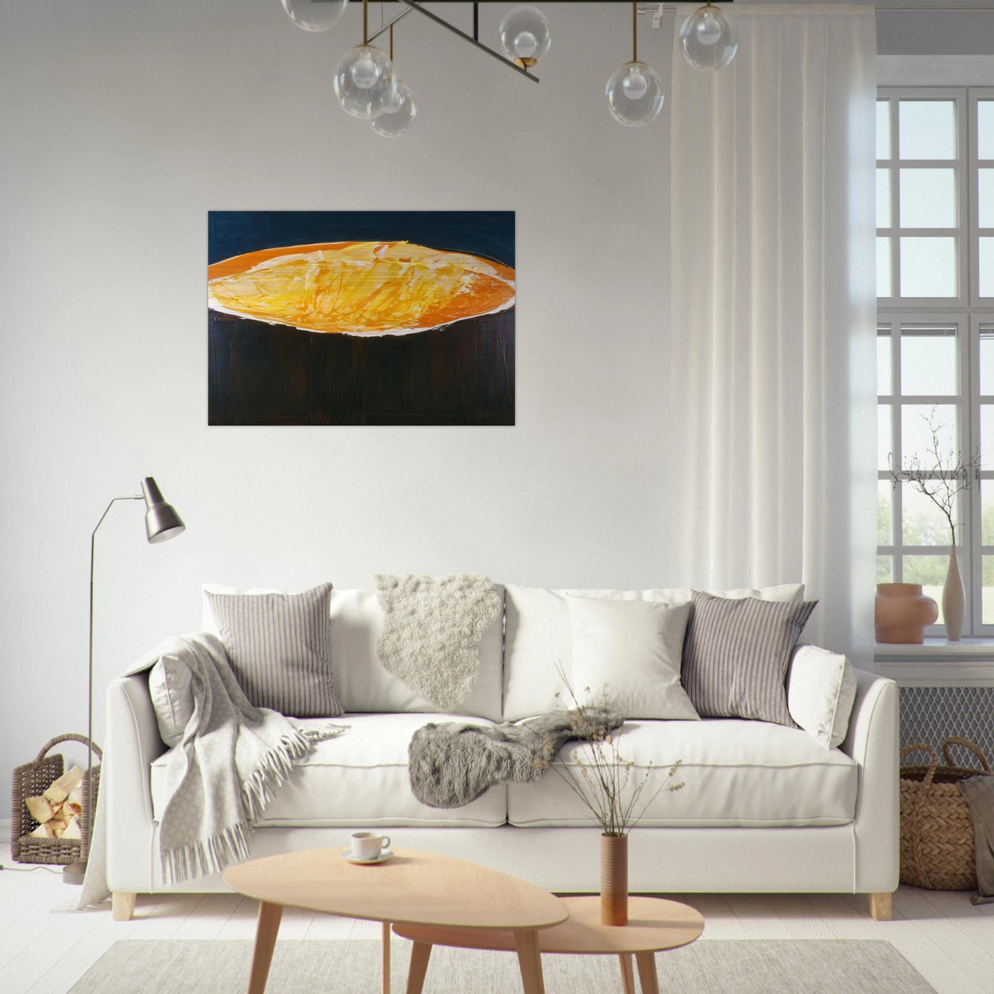Volcano, The Heat - 1983 - Ronnie Landfield Brushed Aluminum Print - 70x100 cm / 28x40 inches | Ronnie Landfield Aluminum Print | Ronnie Landfield Prints