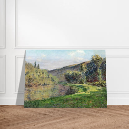 The Arm of the Siene at Jeufosse, Afternoon - claude monet Brushed Aluminum Print - 70x100 cm / 28x40 inches | claude monet Aluminum Print | claude monet Prints